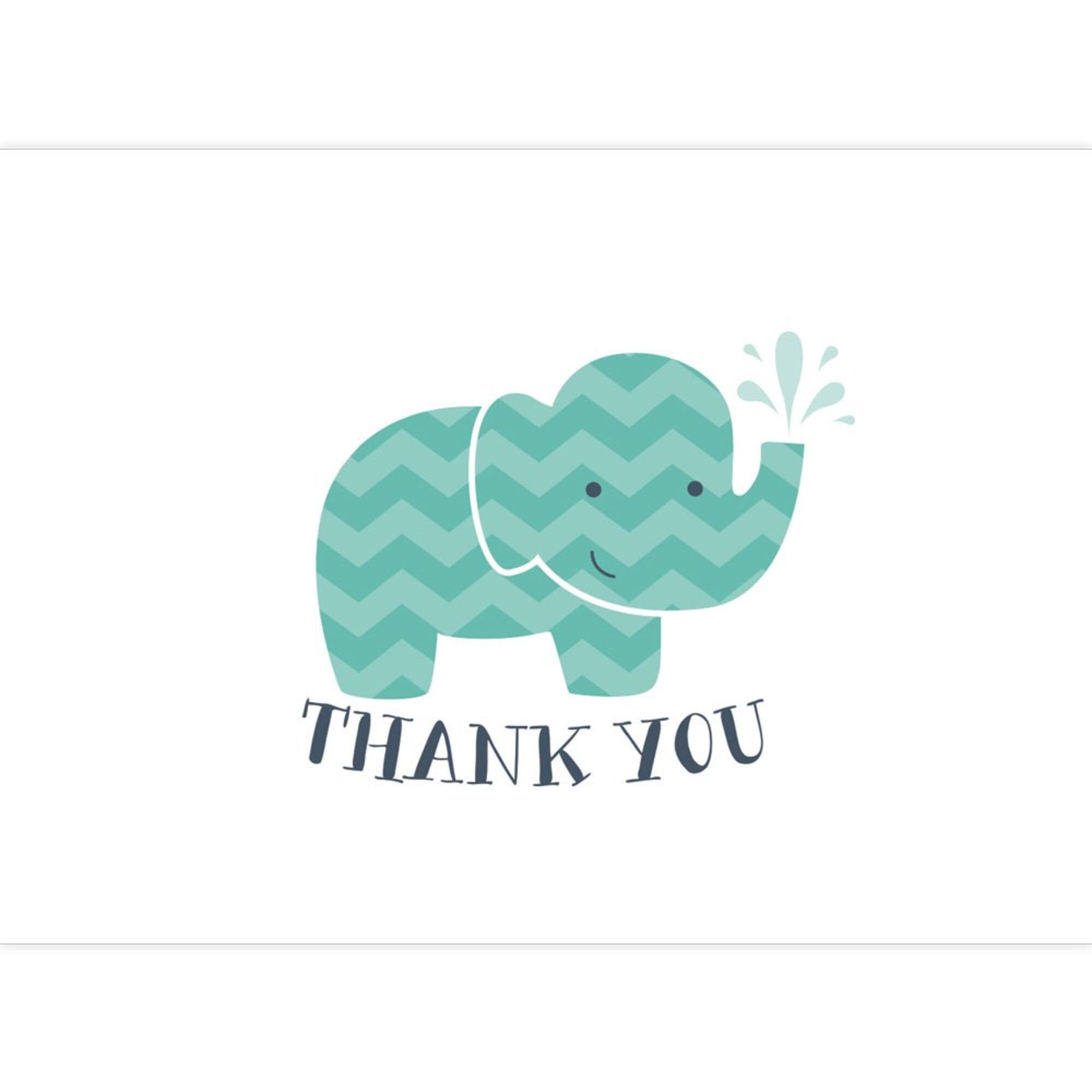 JAM Paper Cute Animal Blank Thank You Cards Set, 36ct.